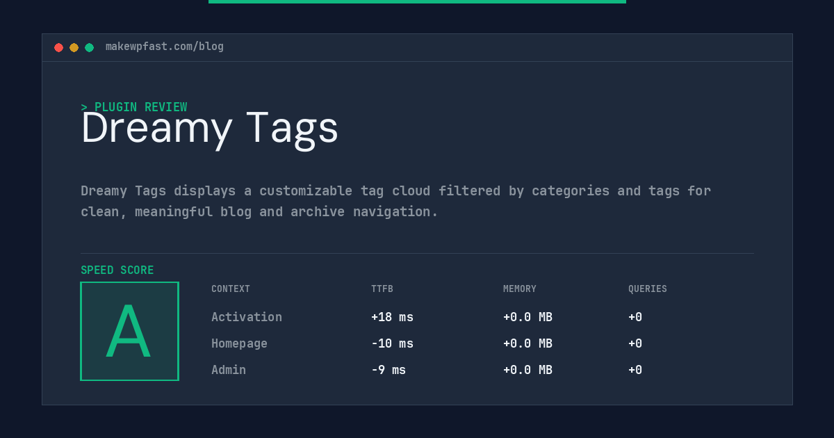 Dreamy Tags - MakeWPFast