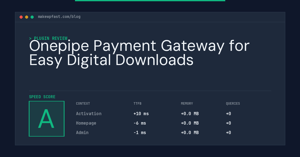 Onepipe Payment Gateway for Easy Digital Downloads - MakeWPFast