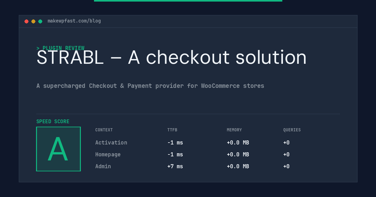 STRABL – A checkout solution - MakeWPFast