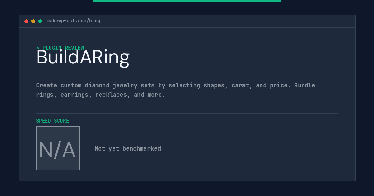 BuildARing - MakeWPFast