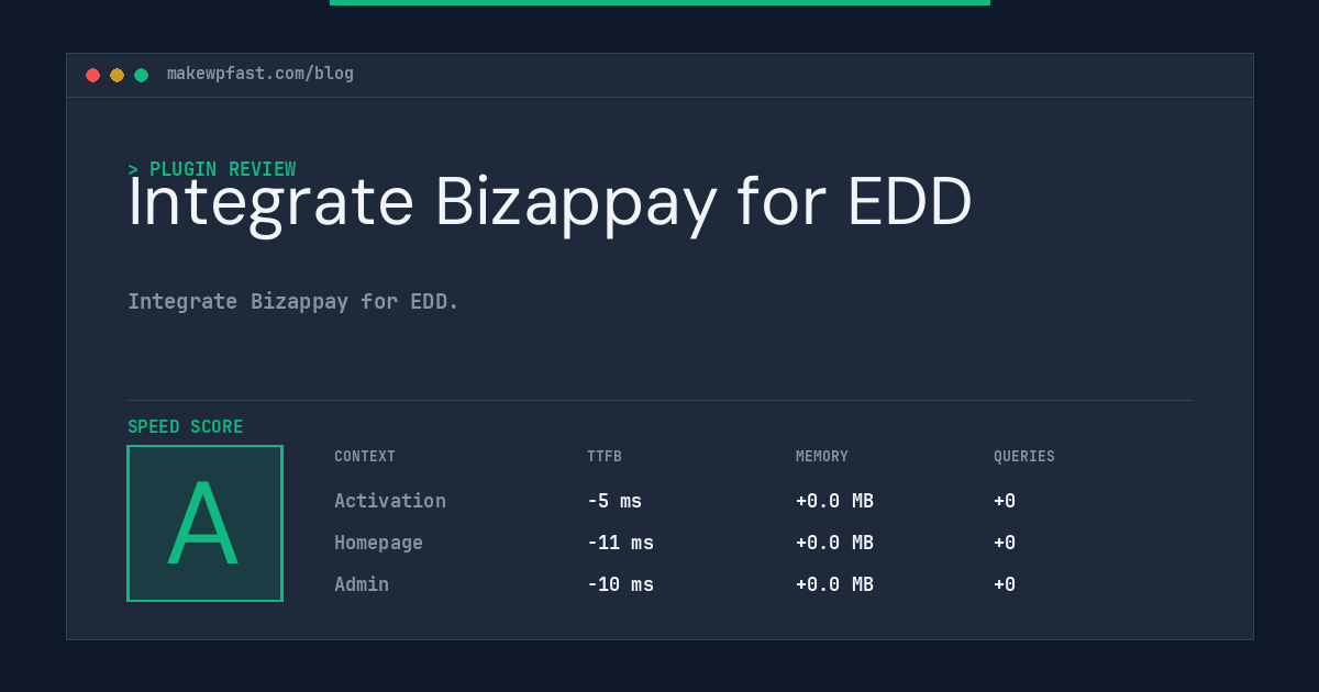 Integrate Bizappay for EDD - MakeWPFast