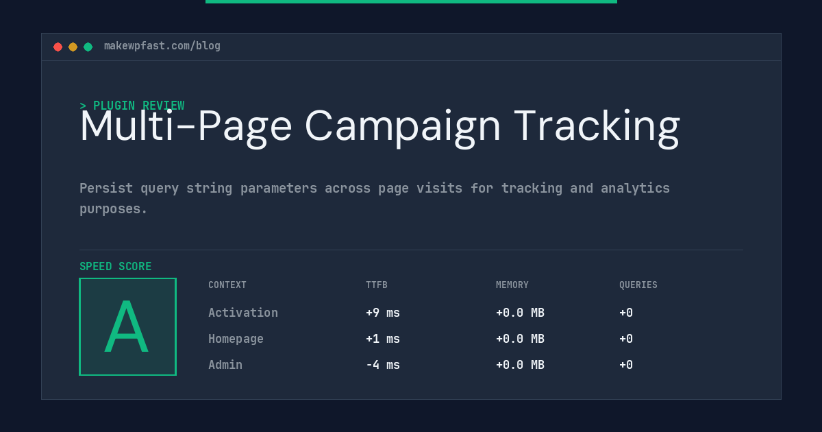 Multi-Page Campaign Tracking - MakeWPFast