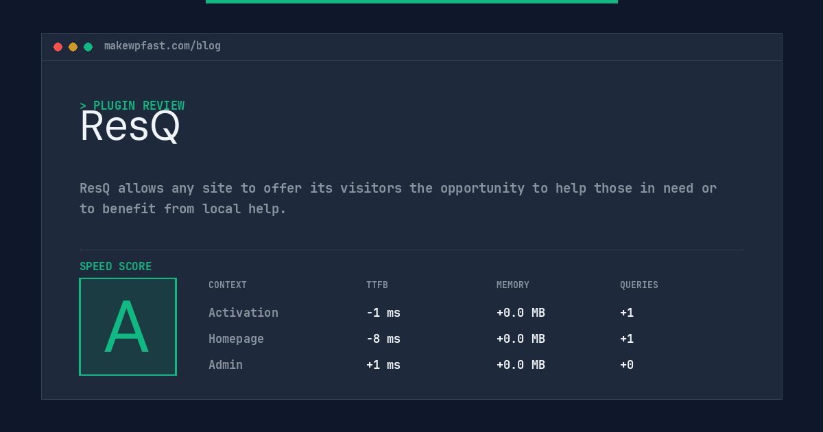 ResQ - MakeWPFast