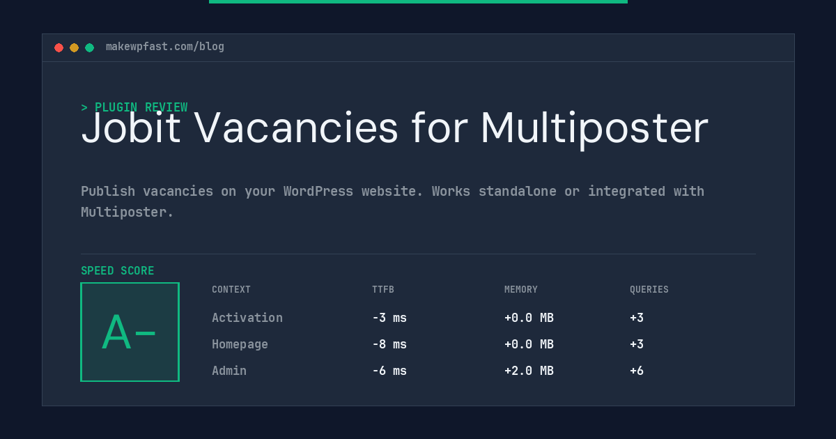 Jobit Vacancies for Multiposter - MakeWPFast
