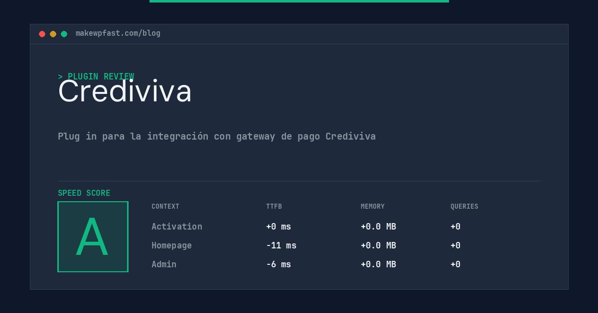 Crediviva - MakeWPFast