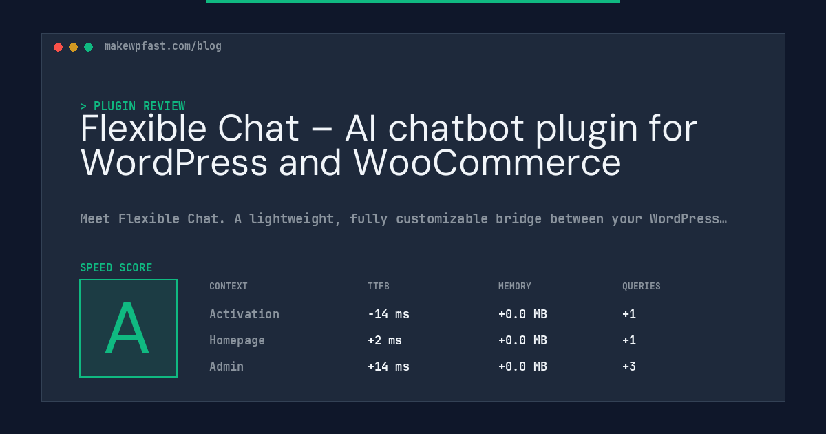 Flexible Chat – AI chatbot plugin for WordPress and WooCommerce - MakeWPFast