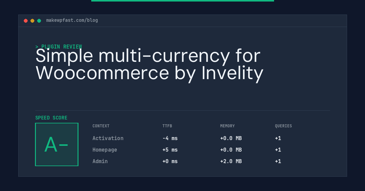 Simple multi-currency for Woocommerce by Invelity - MakeWPFast