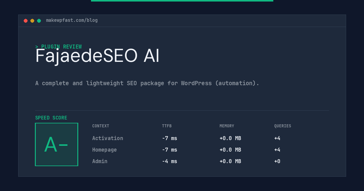 FajaedeSEO AI - MakeWPFast