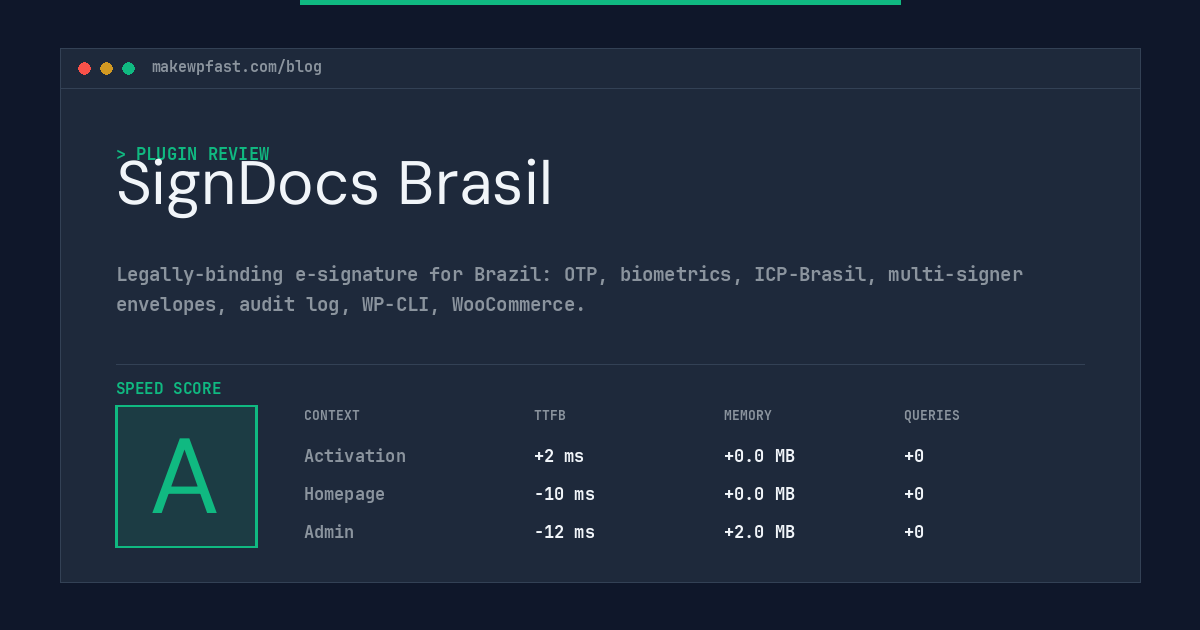 SignDocs Brasil - MakeWPFast