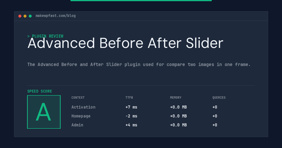 Advanced Before After Slider - MakeWPFast
