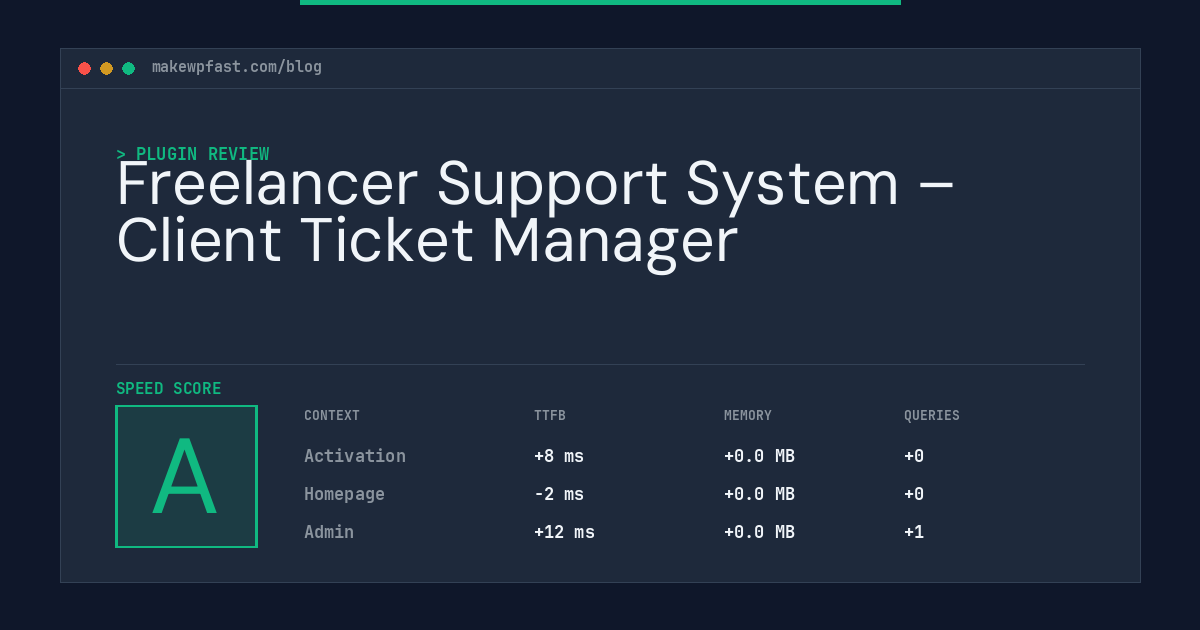 Freelancer Support System – Client Ticket Manager - MakeWPFast