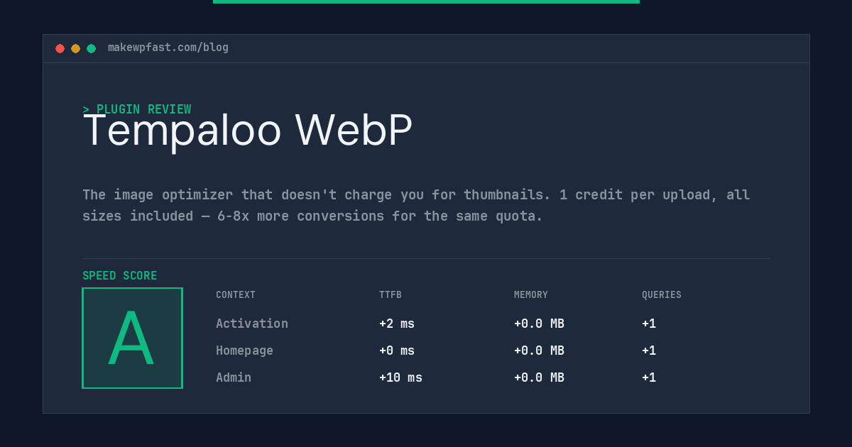 Tempaloo WebP - MakeWPFast