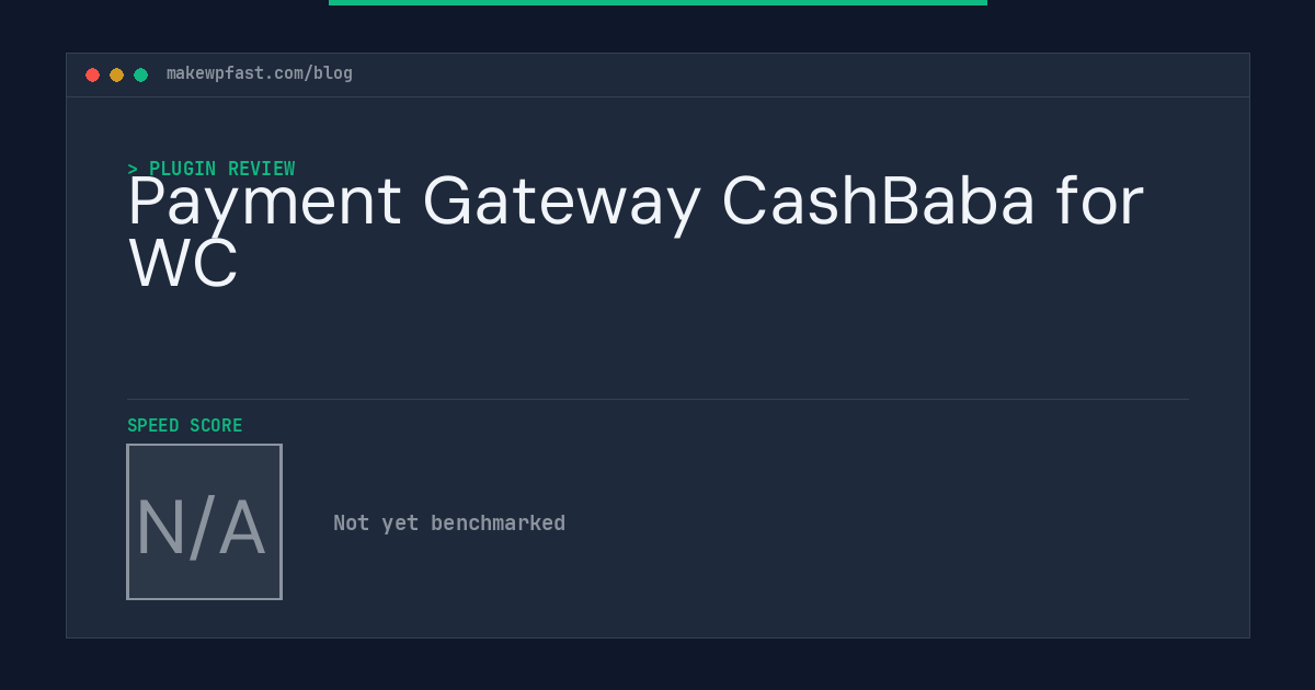 Payment Gateway CashBaba for WC - MakeWPFast
