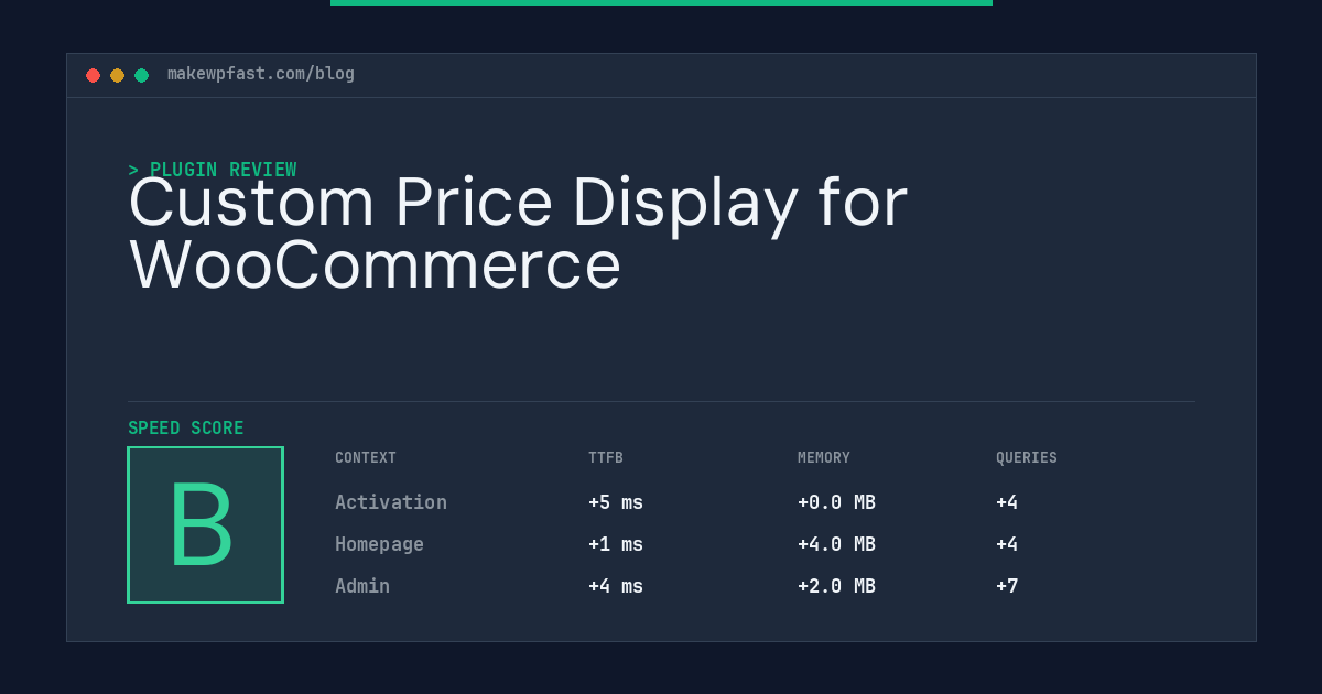 Custom Price Display for WooCommerce - MakeWPFast