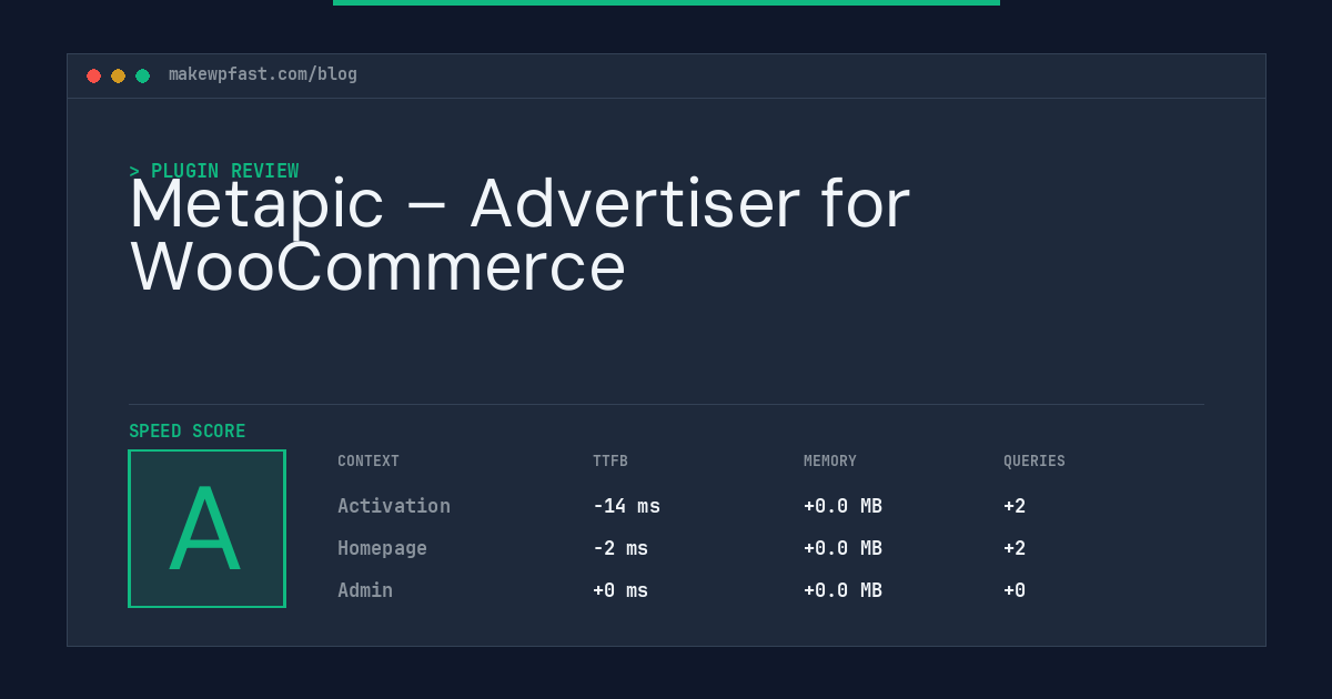 Metapic – Advertiser for WooCommerce - MakeWPFast