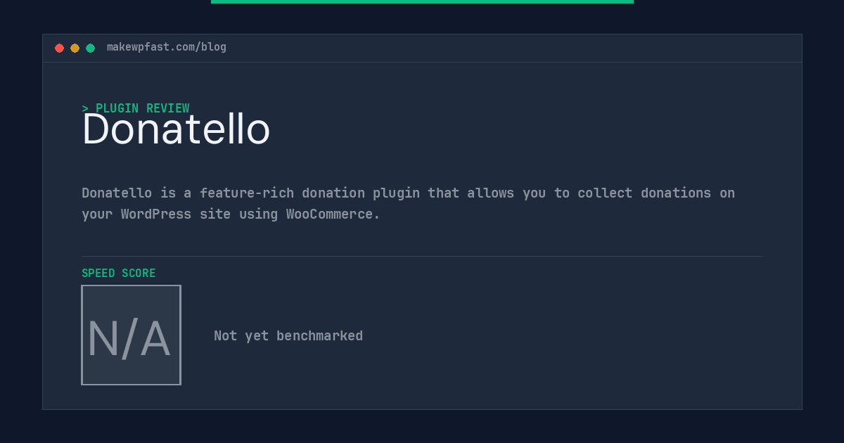 Donatello - MakeWPFast