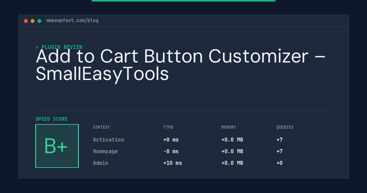 Add to Cart Button Customizer – SmallEasyTools - MakeWPFast