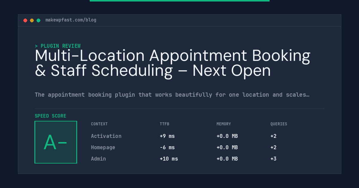 Multi-Location Appointment Booking & Staff Scheduling – Next Open - MakeWPFast