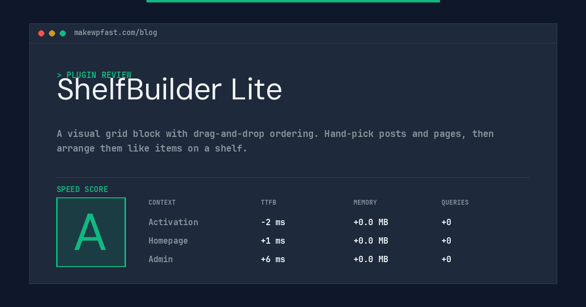 ShelfBuilder Lite - MakeWPFast