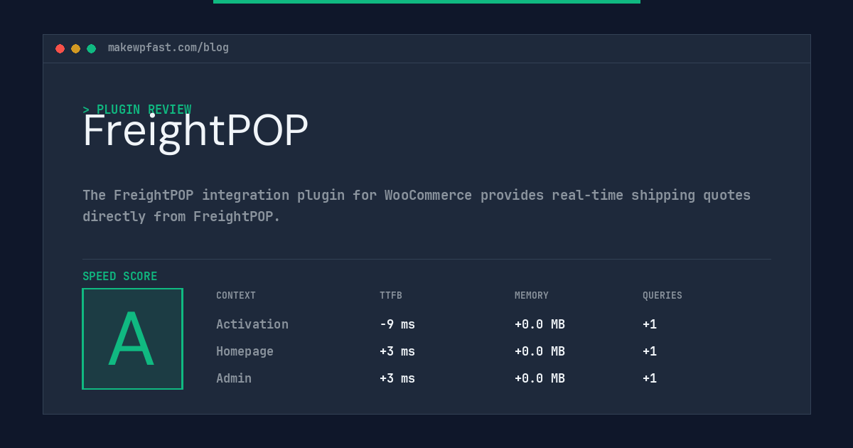 FreightPOP - MakeWPFast