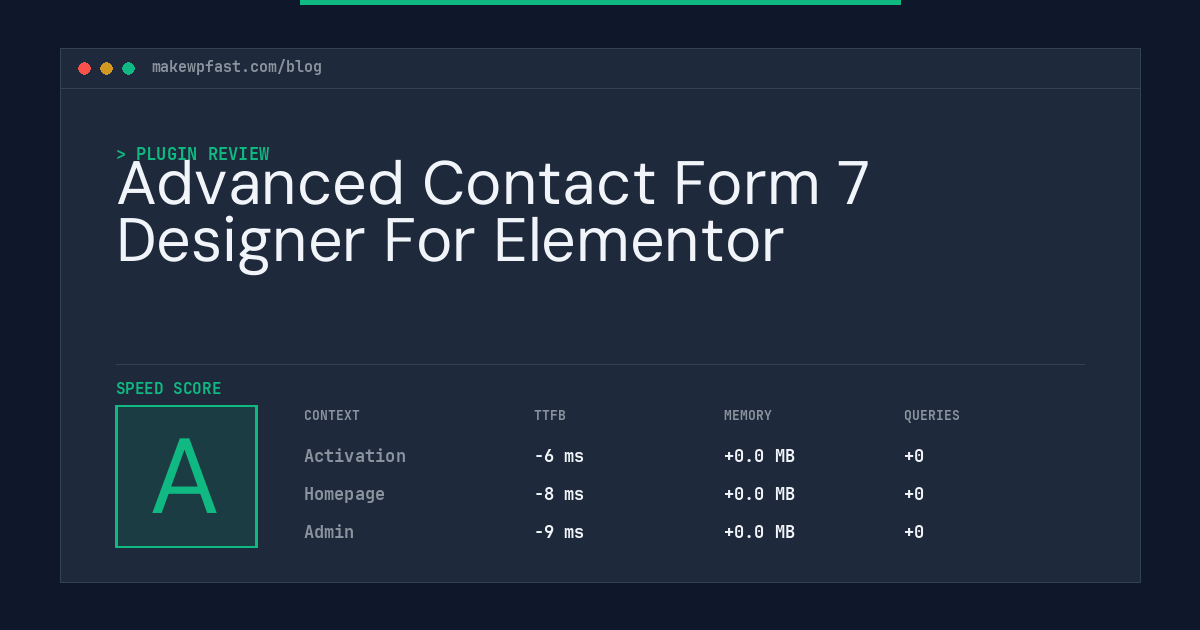 Advanced Contact Form 7 Designer For Elementor - MakeWPFast