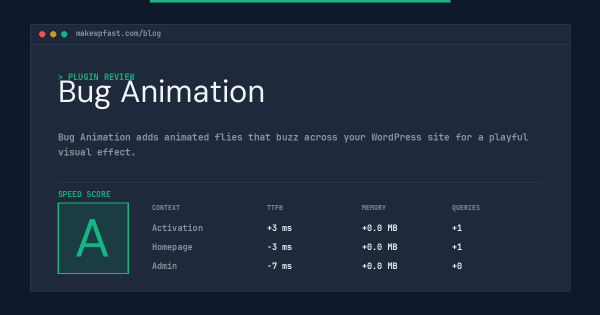 Bug Animation - MakeWPFast