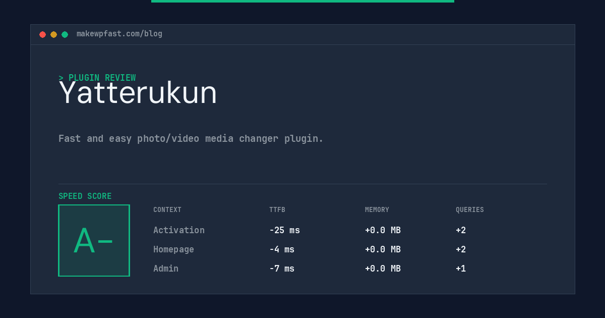 Yatterukun - MakeWPFast