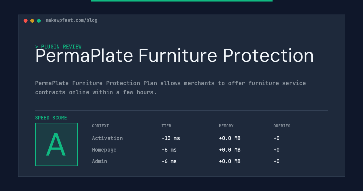 PermaPlate Furniture Protection - MakeWPFast
