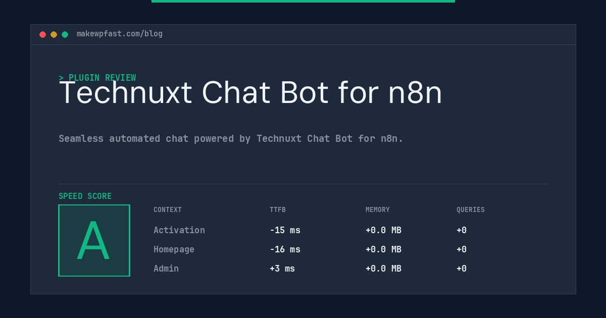 Technuxt Chat Bot for n8n - MakeWPFast