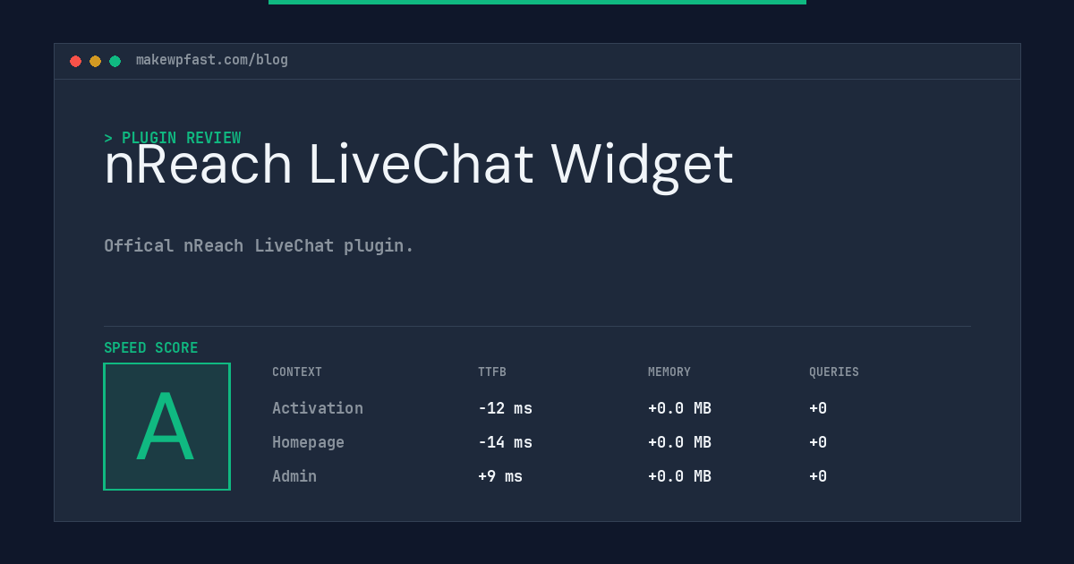 nReach LiveChat Widget - MakeWPFast