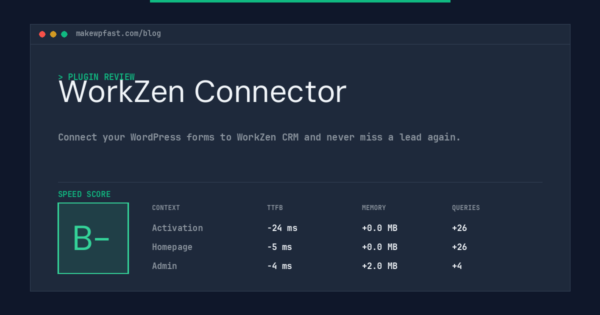 WorkZen Connector - MakeWPFast