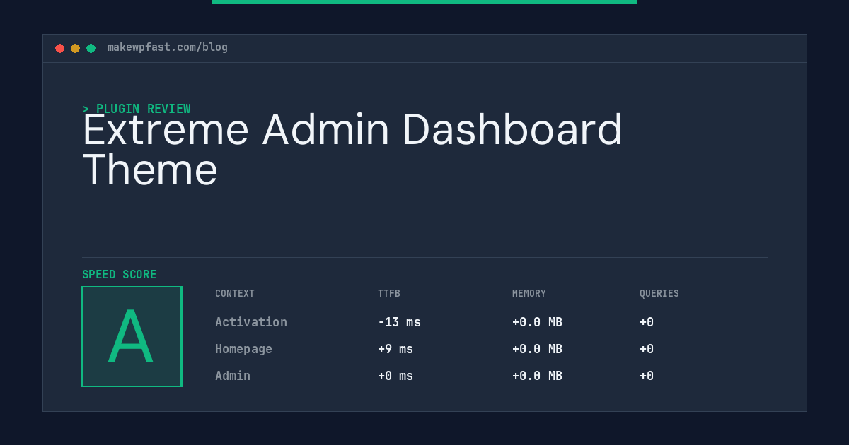 Extreme Admin Dashboard Theme - MakeWPFast