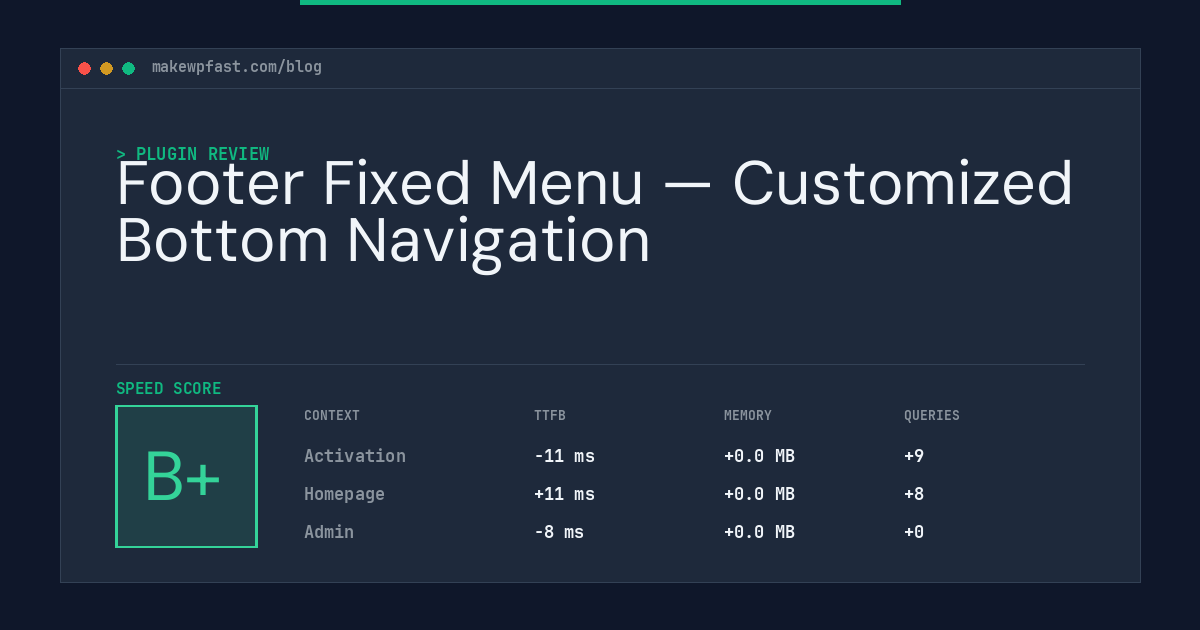 Footer Fixed Menu — Customized Bottom Navigation - MakeWPFast