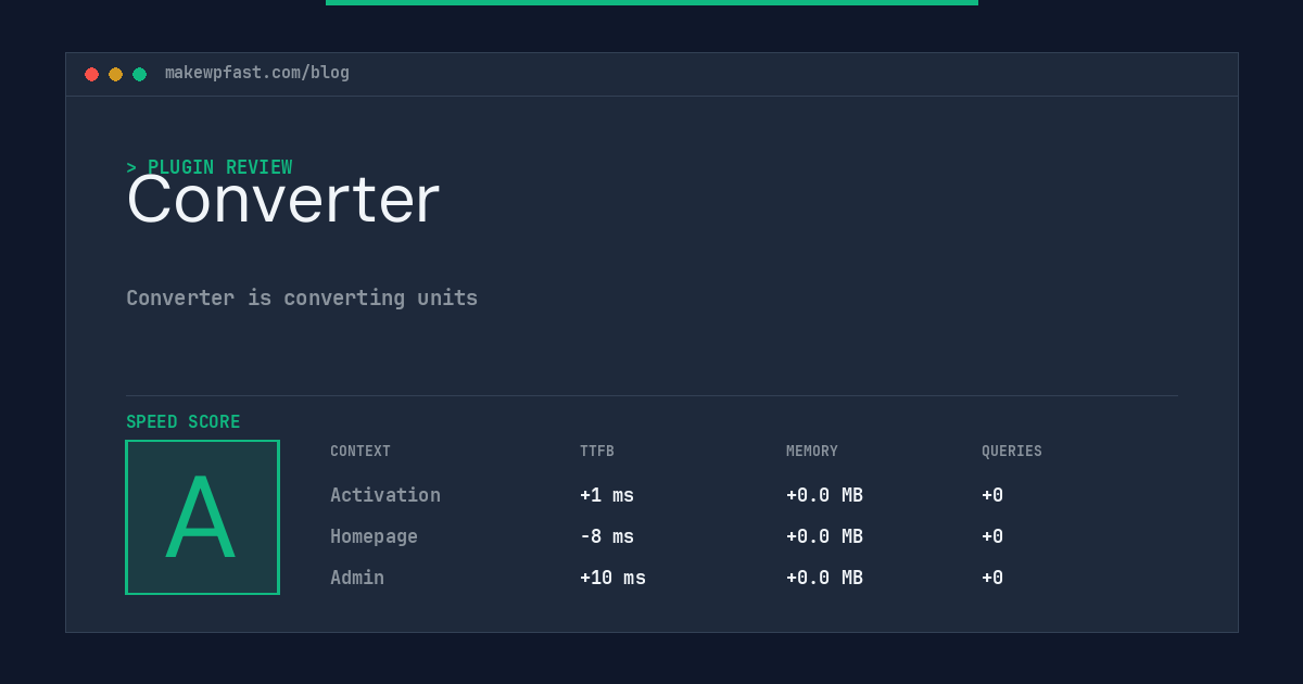 Converter - MakeWPFast