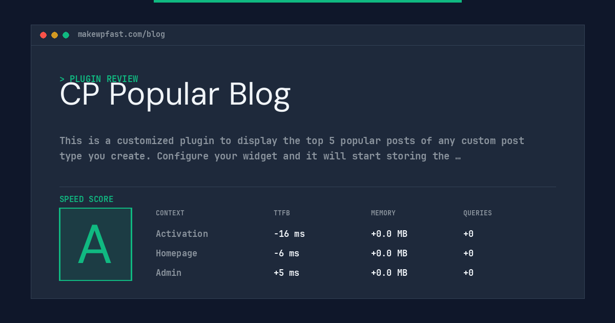 CP Popular Blog - MakeWPFast