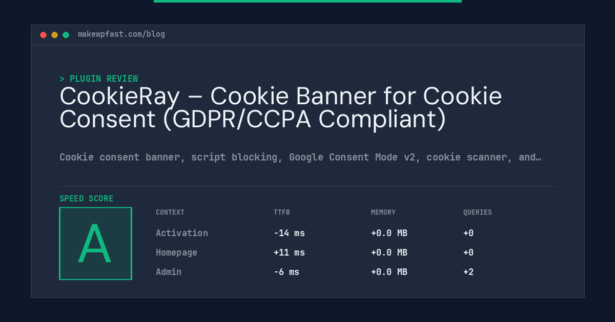 CookieRay – Cookie Banner for Cookie Consent (GDPR/CCPA Compliant) - MakeWPFast