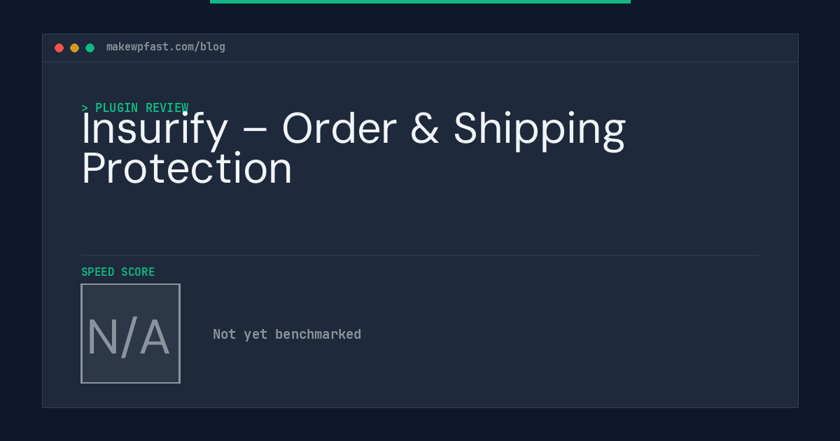 Insurify – Order & Shipping Protection - MakeWPFast