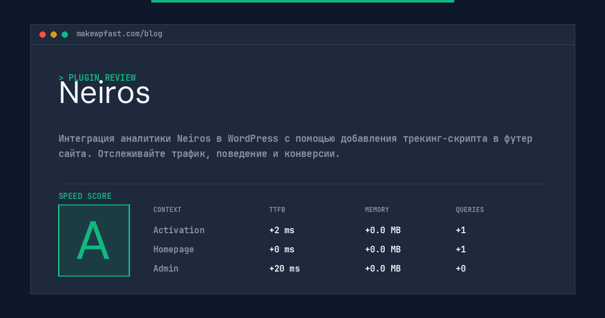 Neiros - MakeWPFast