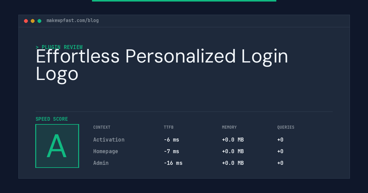 Effortless Personalized Login Logo - MakeWPFast