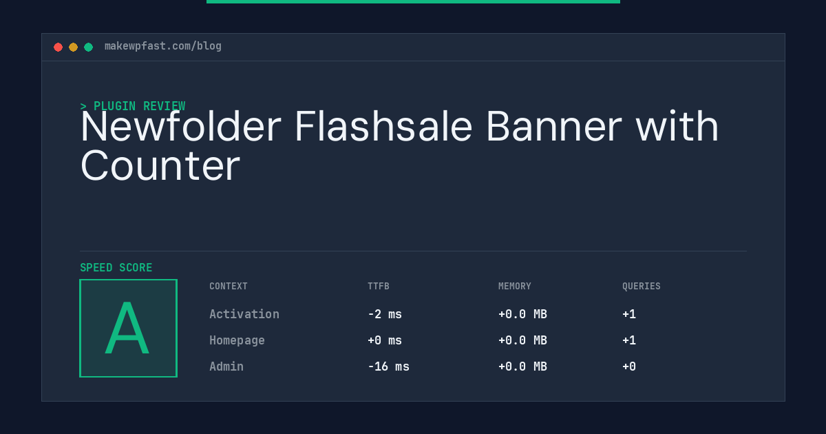 Newfolder Flashsale Banner with Counter - MakeWPFast