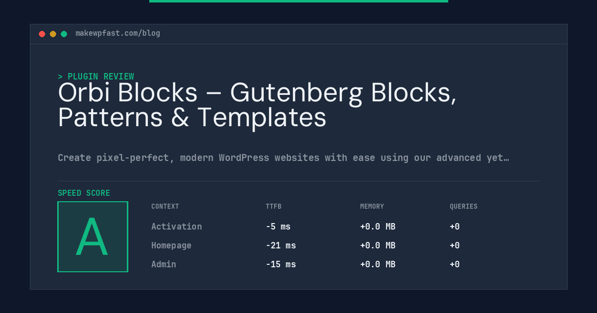 Orbi Blocks – Gutenberg Blocks, Patterns & Templates - MakeWPFast