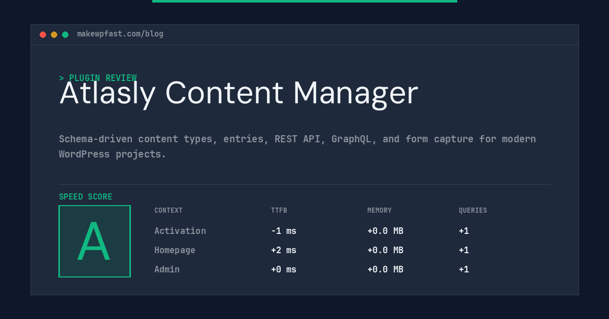 Atlasly Content Manager - MakeWPFast