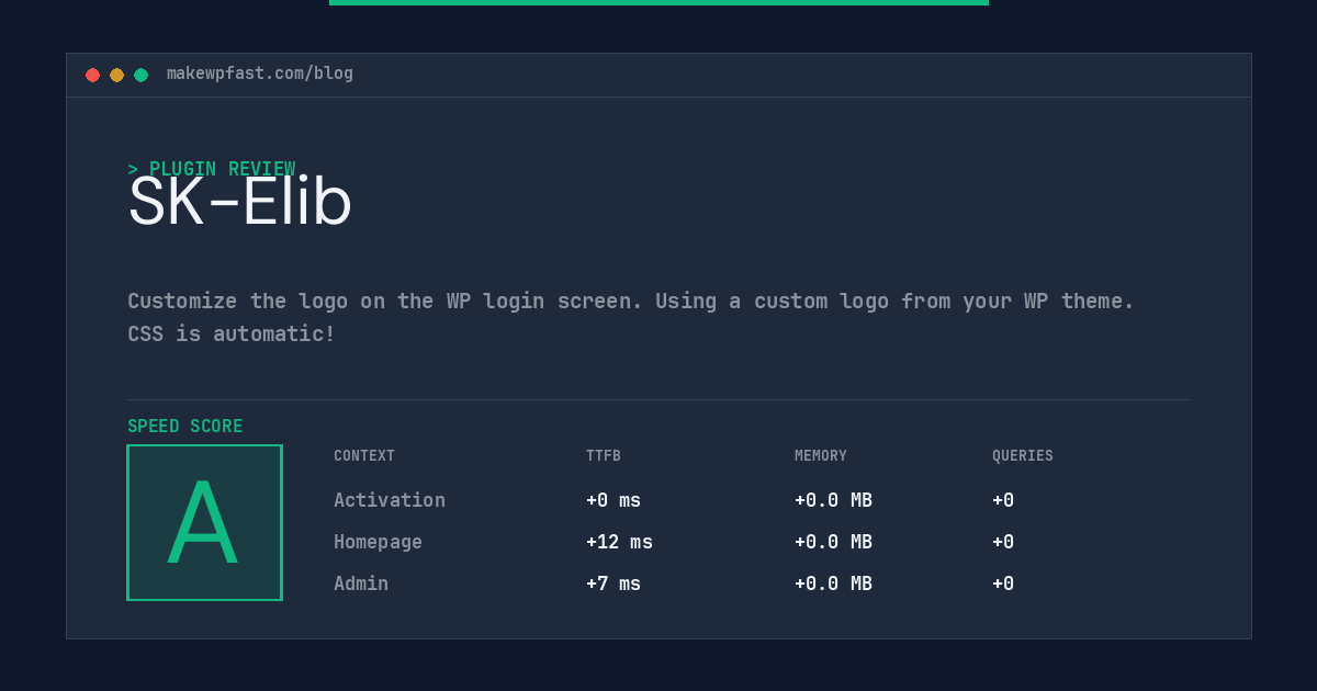 SK-Elib - MakeWPFast