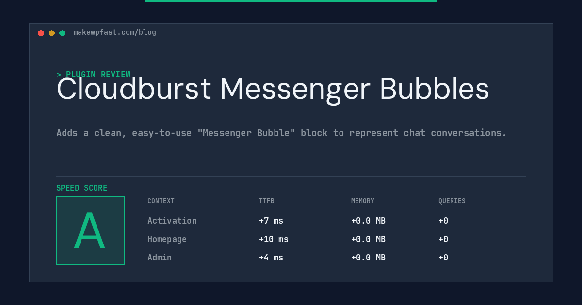 Cloudburst Messenger Bubbles - MakeWPFast
