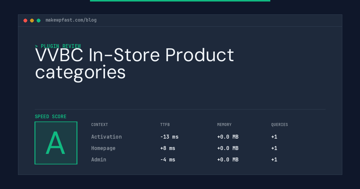 VVBC In-Store Product categories - MakeWPFast