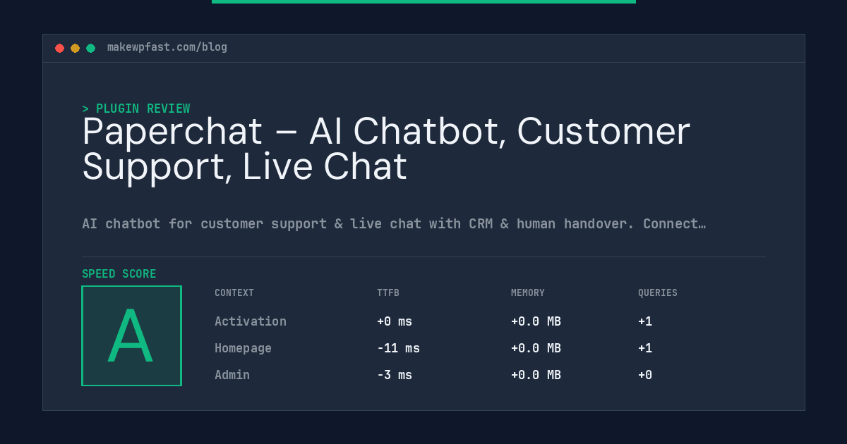 Paperchat – AI Chatbot, Customer Support, Live Chat - MakeWPFast