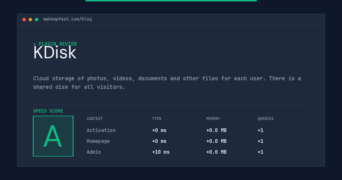 KDisk - MakeWPFast