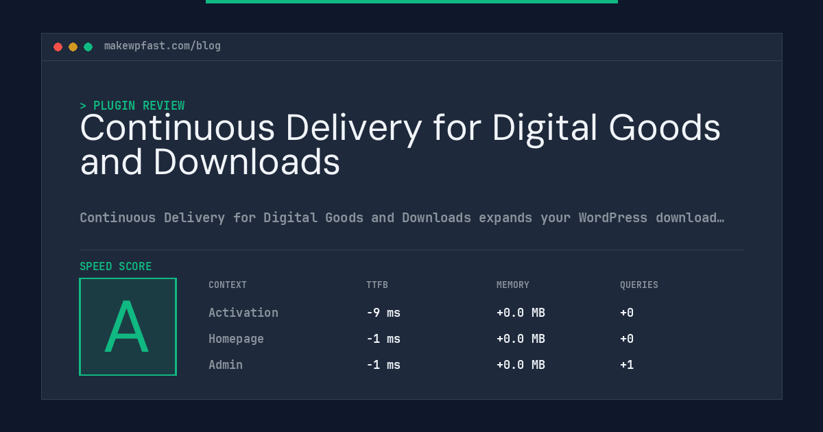 Continuous Delivery for Digital Goods and Downloads - MakeWPFast