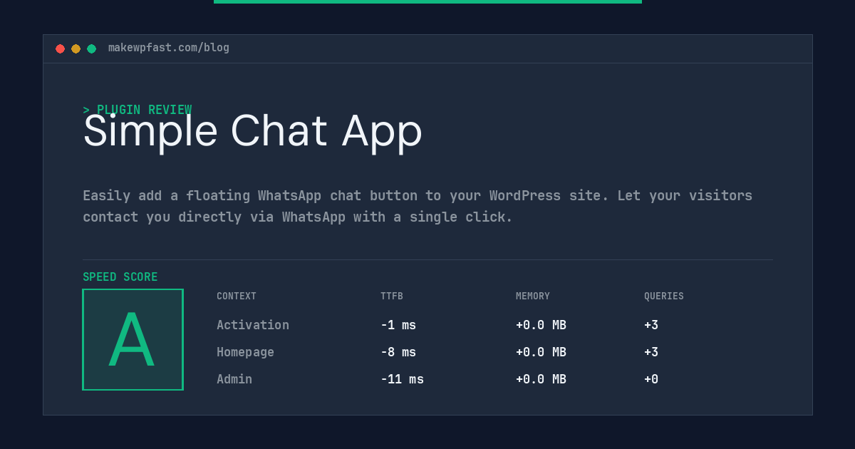 Simple Chat App - MakeWPFast