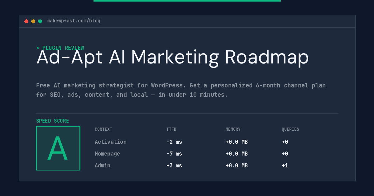 Ad-Apt AI Marketing Roadmap - MakeWPFast